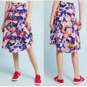 NEW Anthropologie Maeve AVA printed skirt